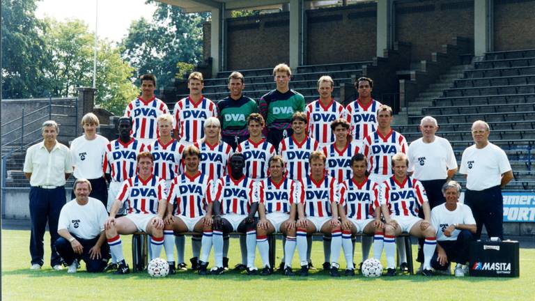 Selectiefoto Willem II seizoen 1990-1991 (foto: VI Images).