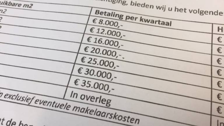 Een wietbrief zoals criminelen die aan boeren aanbieden