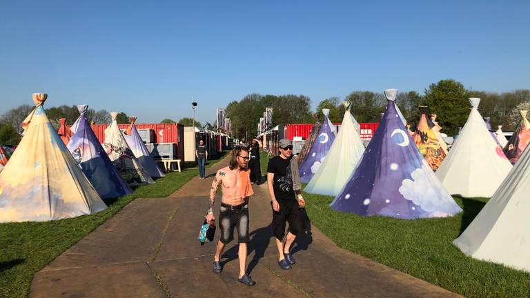 Het campingterrein van festival Roadburn in Tilburg