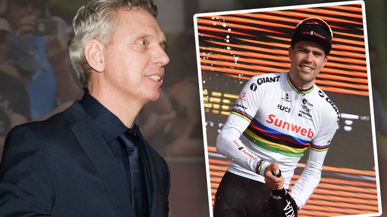 Jean-Paul van Poppel,en Tom Dumoulin: allebei vier etappezeges in de Giro. (Foto: VI Images)