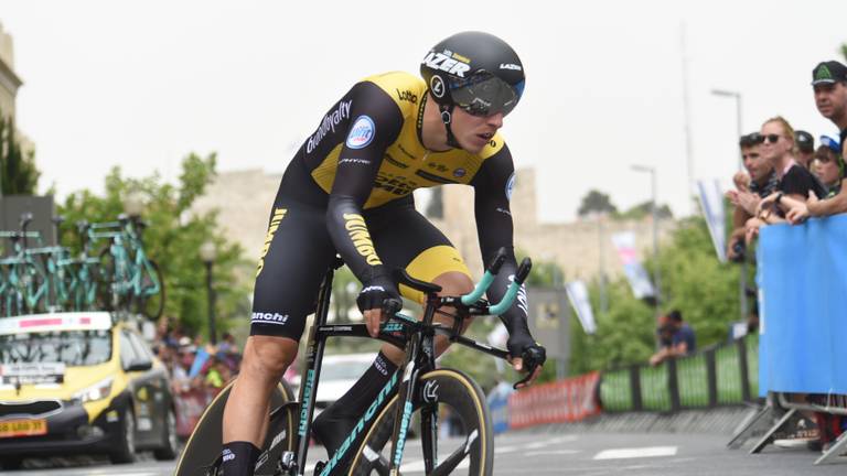 Danny van Poppel in actie bij de Giro d'Italia. (Foto: VI Images)