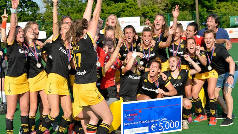 Vreugde bij Den Bosch na weer een Europese titel (Foto: Ady Kerry).