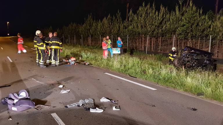 Het ongeval op de Burgemeester Letschertweg. Foto: Toby de Kort.