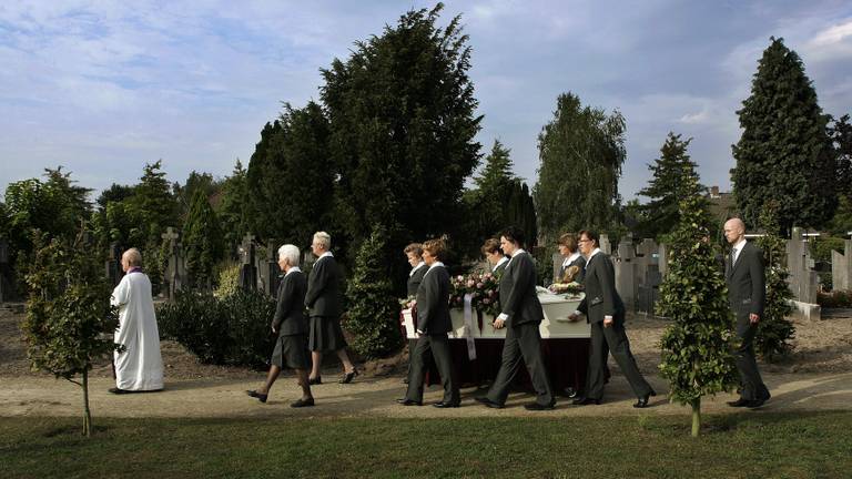 Melanie Sijbers werd in Geldrop begraven. (Foto: ANP)