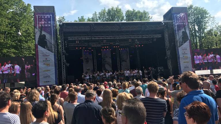 De huldiging in Den Bosch.