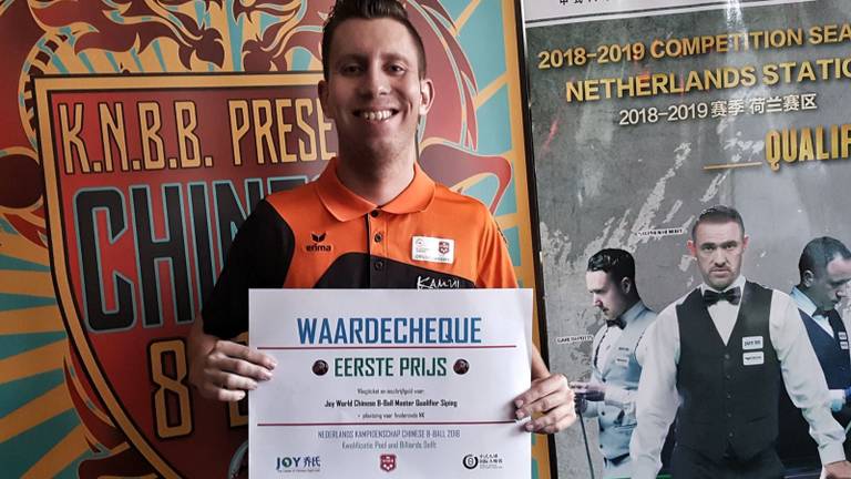 Jan van Lierop (18) kwalificeert zich voor eerste NK Chinese 8-ball toernooi