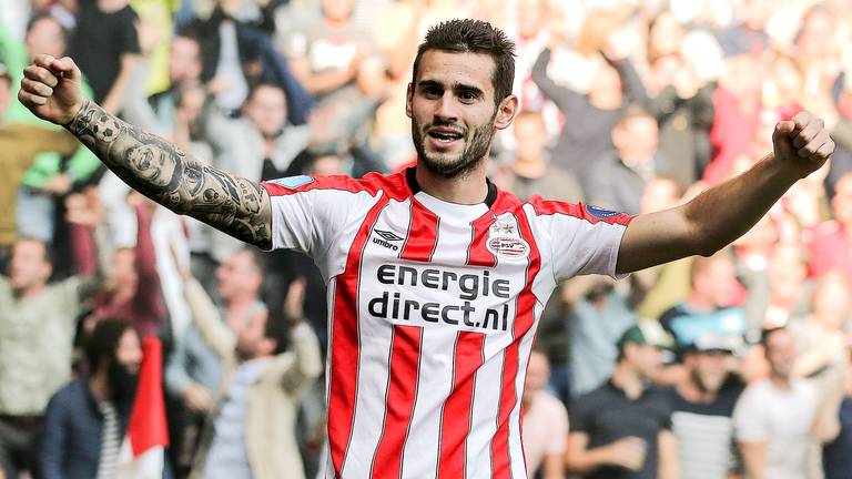 Gastón Pereiro scoorde opnieuw voor PSV. (Foto: VI Images)