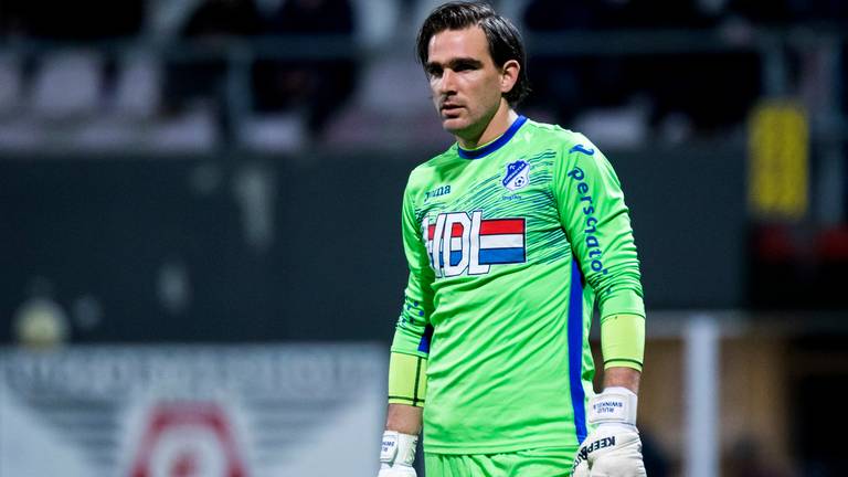 Dubbel goed nieuws voor FC Eindhoven-doelman Ruud Swinkels. (Foto: Orange Pictures)