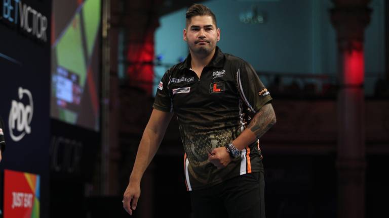 Jelle Klaasen werd tijdens Players Championship 13 in de tweede ronde uitgeschakeld (foto: VI Images).