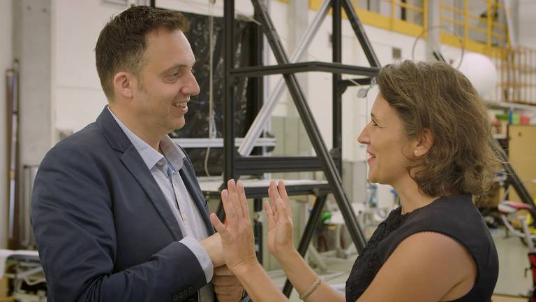 Merlijn Passier in gesprek met Andrea Maier. Foto: Brabant 2050