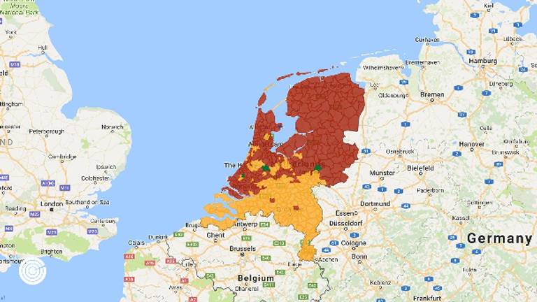 Zuid-Nederland zegt bijna zonder uitzondering friet. Noord-Nederland zegt patat. Foto: Coosto.