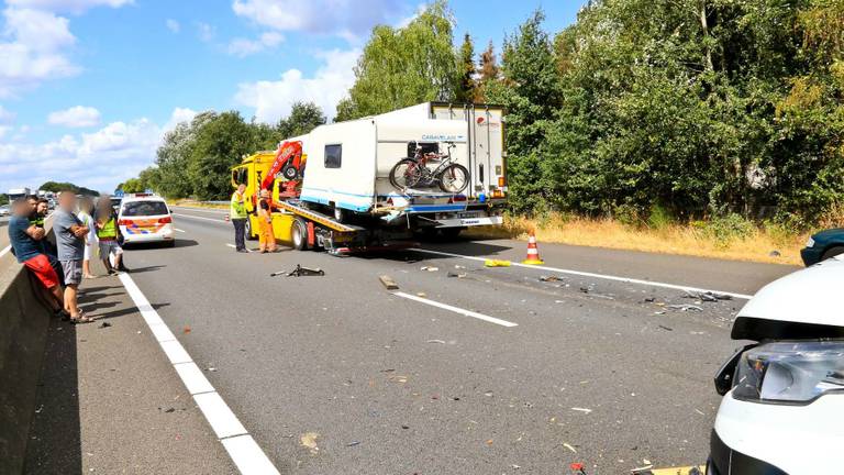 Politie was ter plekke (foto: Harrie Grijseels/SQ Vision Mediaprodukties).