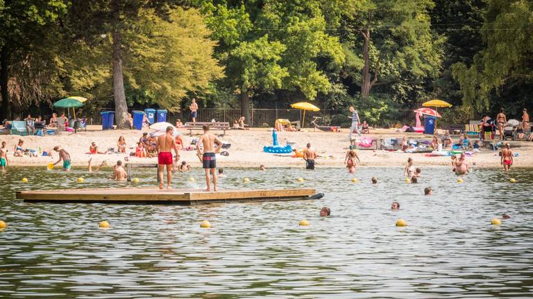 Brabanders zwemmen tegen zwemverbod in (Foto: Sem van Rijssel)