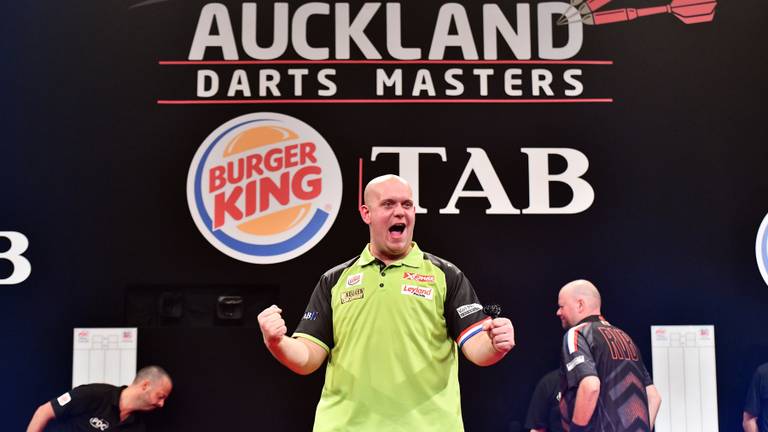 Michael van Gerwen won afgelopen weekend zijn zestiende toernooi van het jaar (foto: Photosport NZ/PDC)