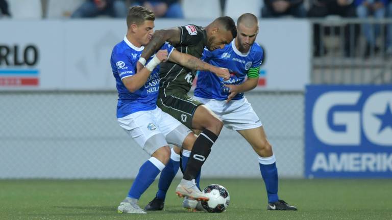 Mario Bilate was met twee treffers de grote man bij RKC (foto: OrangePictures).