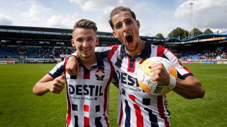 De doelpuntenmakers van de vijf goals tegen Heracles Almelo (foto: VI Images).