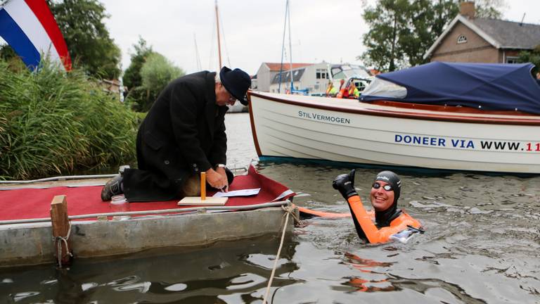 Maarten tijdens zijn poging in 2018 (foto: Maarten van der Weijden Foundation)