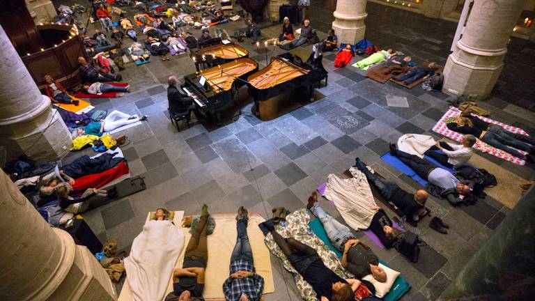 Een slaapfeestje in de Grote Kerk van Breda