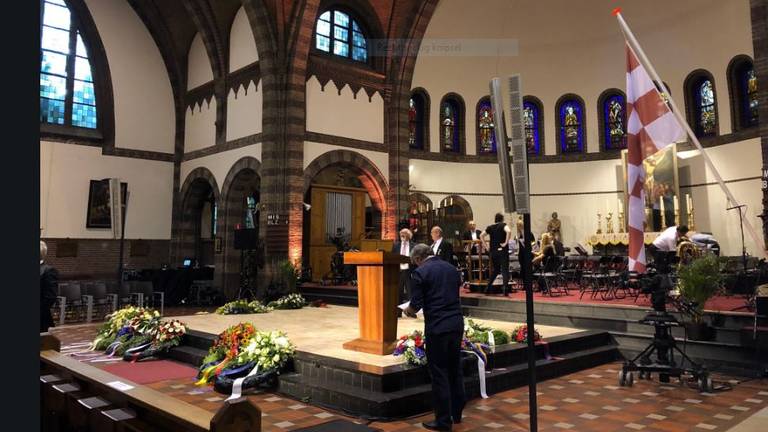 Dodenherdenking in  St. Willibrorduskerk in Waalre. (Foto: archief)