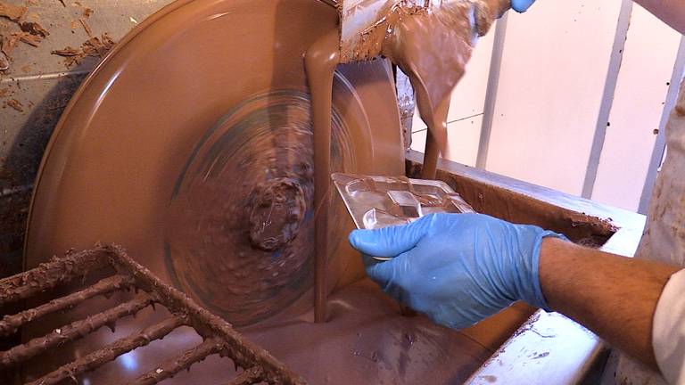 Walter maakte een 'B' voor Omroep Brabant. (Foto: Raymond Merkx)