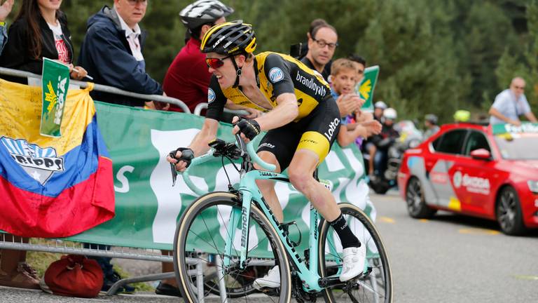 Steven Kruijswijk in actie tijdens de voorbije Vuelta. (Foto: VI Images)