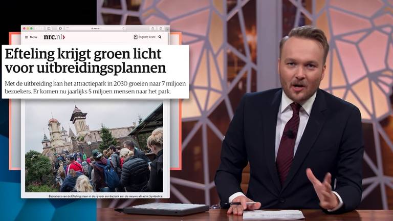 80% van de huidige bewoners van de Efteling is volgens het satirische programma Zondag met Lubach tegen uitbreiding.