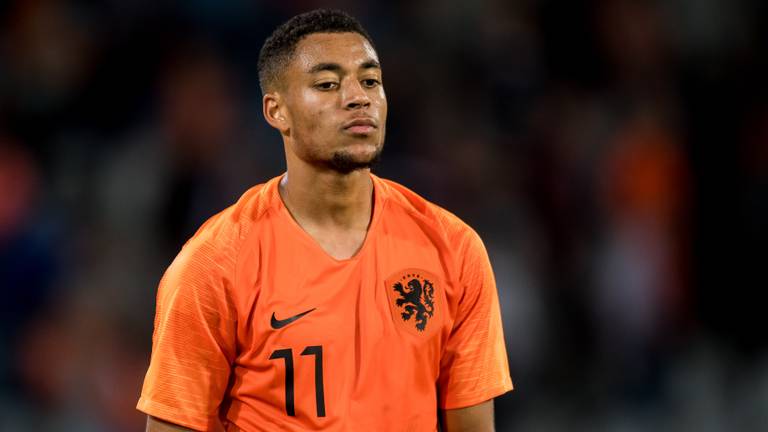 Arnaut 'Danjuma' Groeneveld in het shirt van Jong Oranje (foto: VI Images).