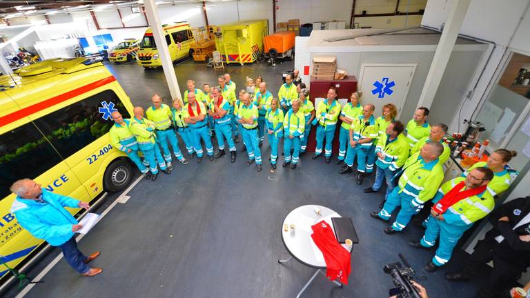 Het ambulancepersoneel gaat verder met de stiptheidsacties (archieffoto: Rico Vogels).