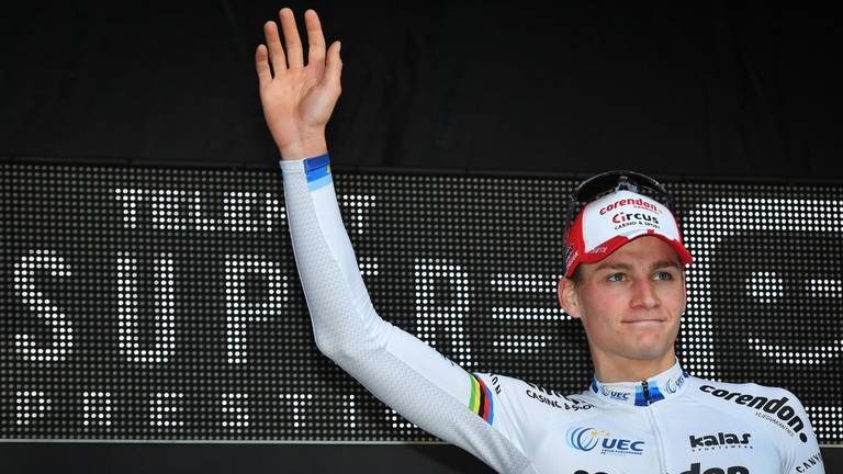 Mathieu van der Poel won 'gewoon' in Gieten (foto: VI Images).