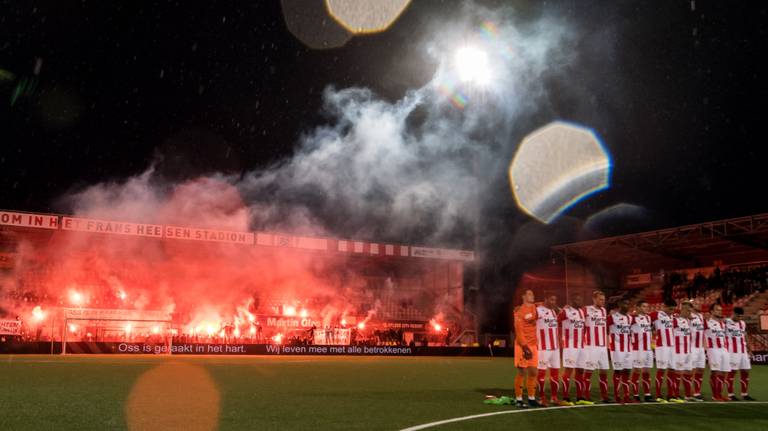 Het stadion van TOP Oss kort voor de wedstrijd tegen Sparta (foto: VI Images).