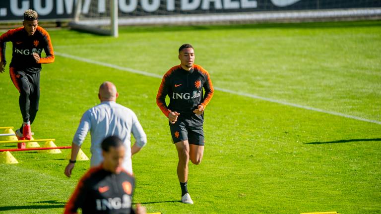 Arnaut Groeneveld, Virgil van Dijk en Patrick van Aanholt bij Oranje (foto: VI Images).