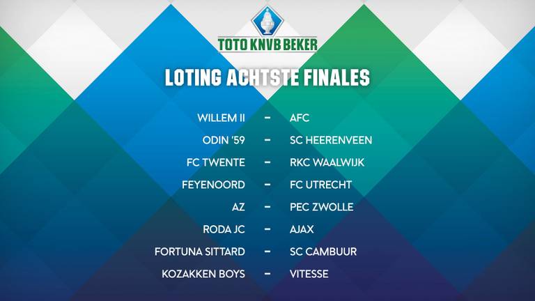 Willem II maakt goede kans op kwartfinale Kozakken Boys krijgt moeilijk - Omroep