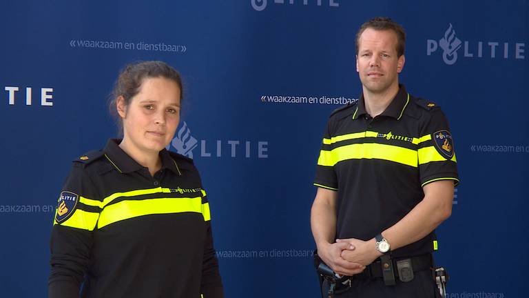 Marloes Lippens (Politie Oost-Brabant) en Freek Pecht (Politie Zeeland-West Brabant).