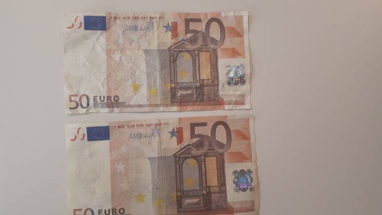 Vals geld verspreid in Roosendaal. (Foto:politie)