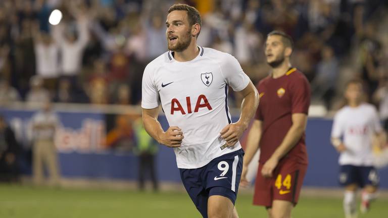 Vincent Janssen in het shirt van Tottenham Hotspur (foto: VI Images).