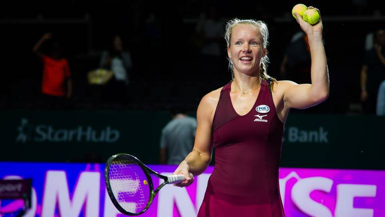 Kiki Bertens gaat voor goud in Parijs. (foto: VI Images)