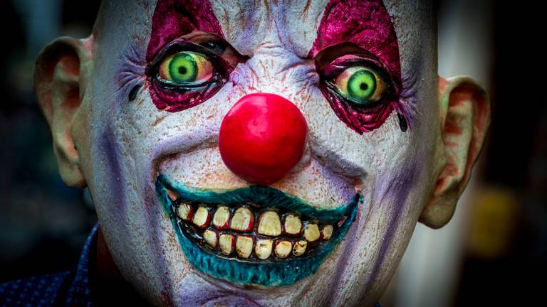 Een horrorclown (Foto: ANP)