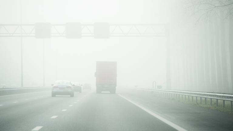 Waarschuwing voor mist. (Archieffoto: ANP)