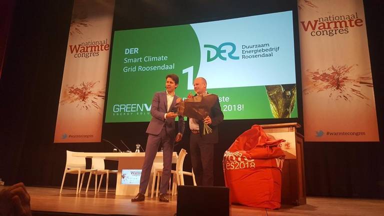 De gemeente Roosendaal viel dinsdagavond in de prijzen met het duurzaamste warmtenet van Nederland. (Foto: Gemeente Roosendaal)