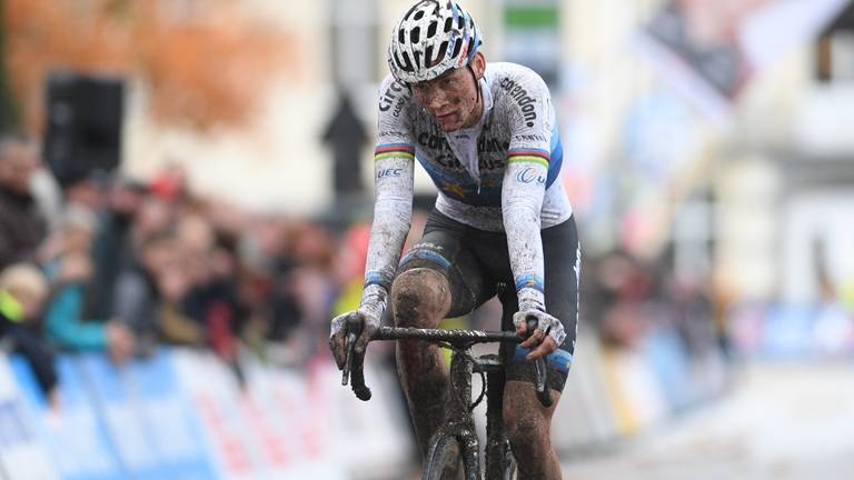 Mathieu van der Poel won opnieuw. (Acrchieffoto)