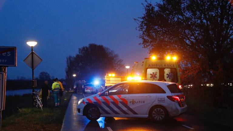 Op den Berg werd na het ongeval tijdelijk afgesloten. Foto: SK-Media.