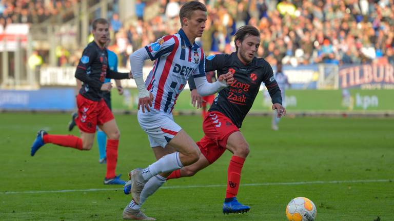 Kristófer Kristinsson in actie tijdens een van zijn invalbeurten bij Willem II (foto: OrangePictures).