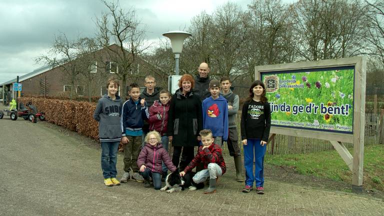 Gerty en de kinderen die bij haar welkom zijn 