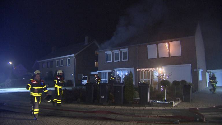 In het huis aan de Hendrikstraat woedde brand.