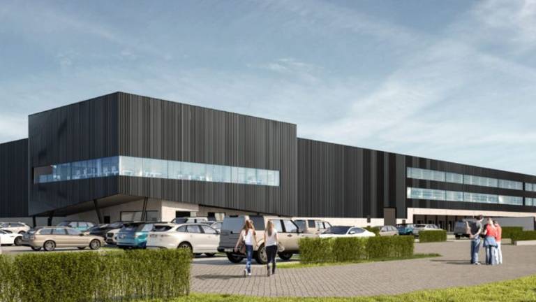 Het nieuwe distributiecentrum van MediaMarkt (beeld: Heylen Warehouses)