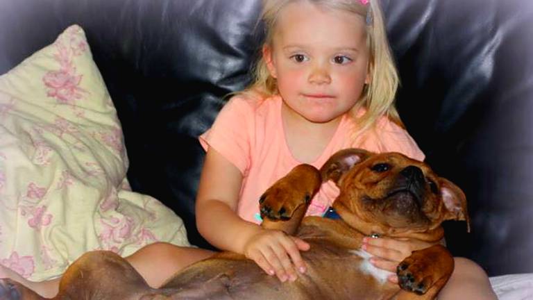 Isabelle en hond Hugo