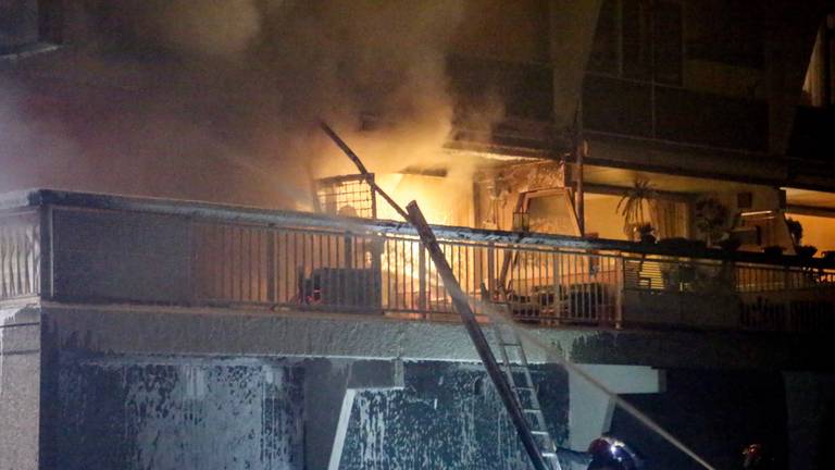 De brand in Geldrop.