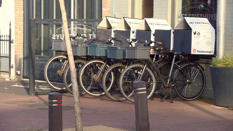 Vooral koeriers die maaltijden bezorgen met de fiets zijn kwetsbaar