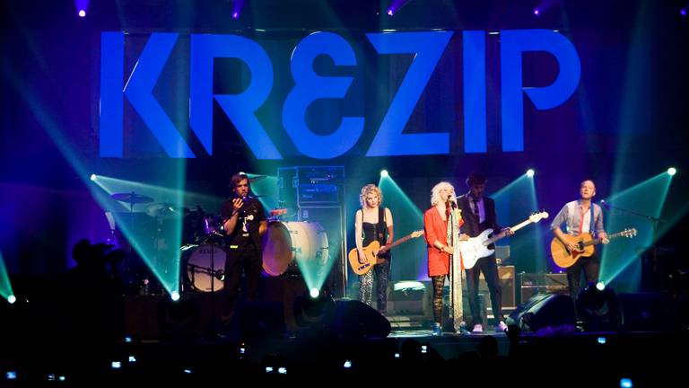 Krezip tijdens een concert in 2009. (Foto: ANP)