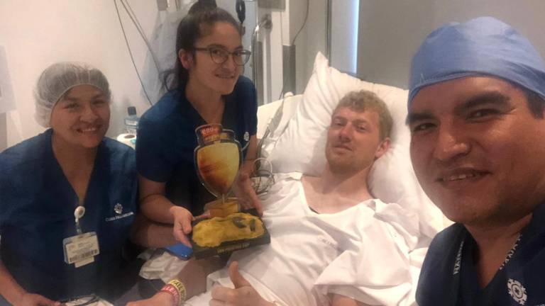 Mark Tielemans werd goed verzorgd in Lima.